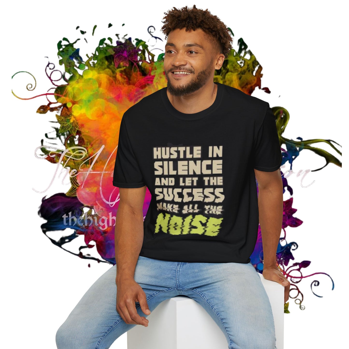 Hustle in Silence T-Shirt | Unisex Motivational Tee