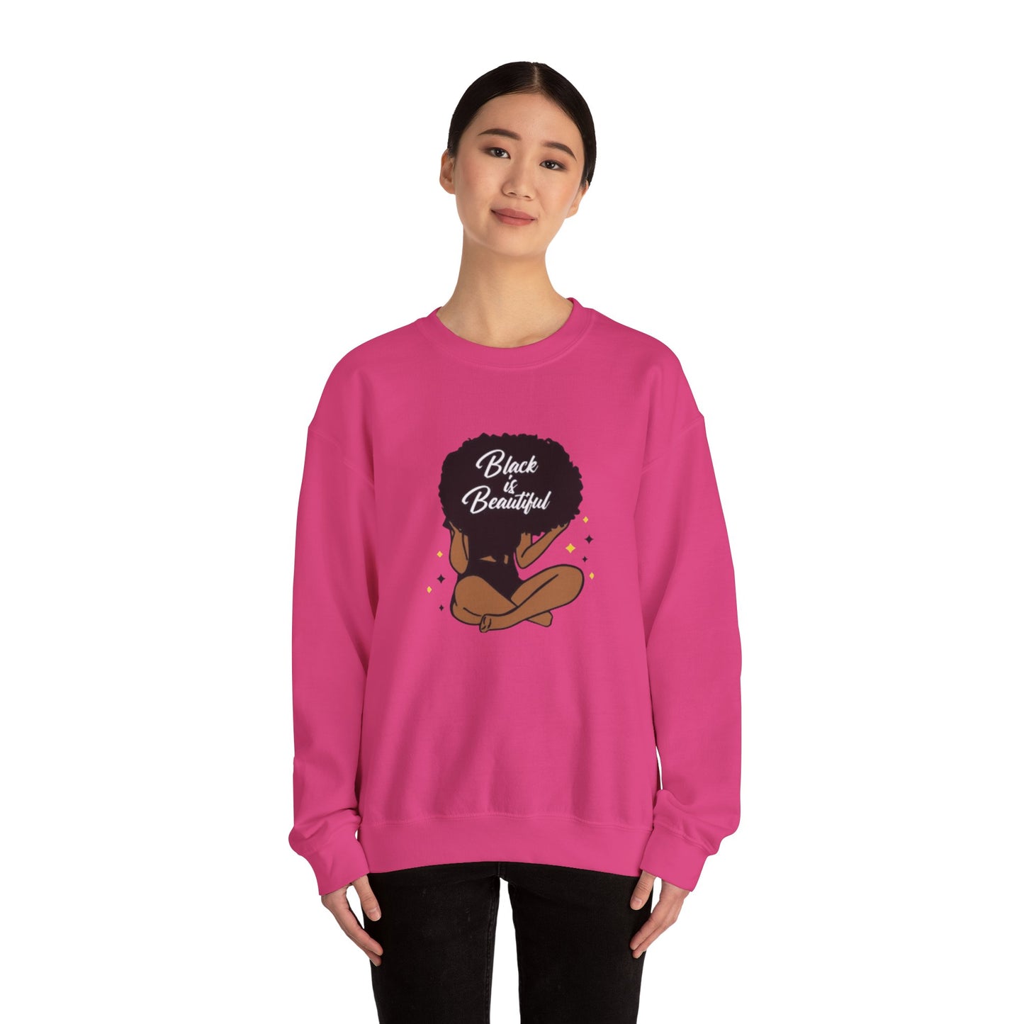 Black Is Beautiful Unisex Heavy Blend™ Crewneck Sweatshirt