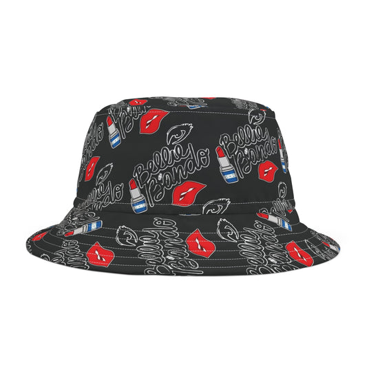 Bellie Bando Black Bucket Hat (AOP)