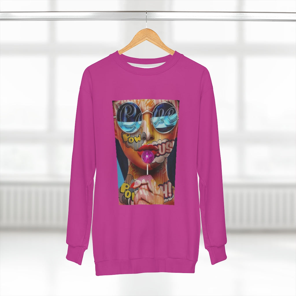 CHIC POP (DEEP PINK) .. AOP Unisex Sweatshirt