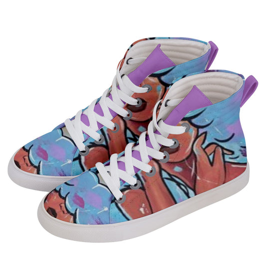 BABY BLUE Women's Hi-Top KICKS