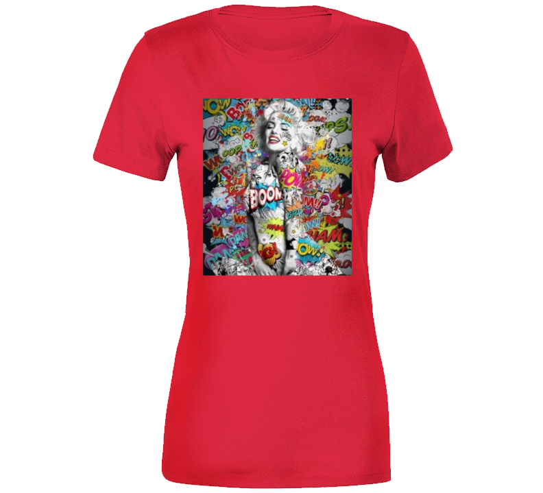 Boom Retro Throwback .. Ladies T Shirt