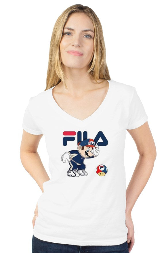 Filly Mario Womens Tultex V neck