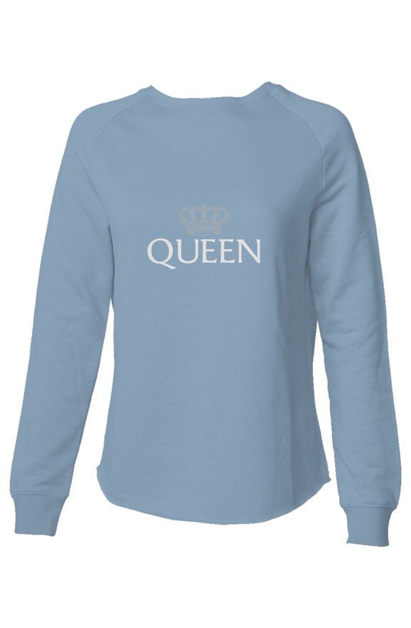 Crown Queen Womens Lightweight Wash Sweatshirt