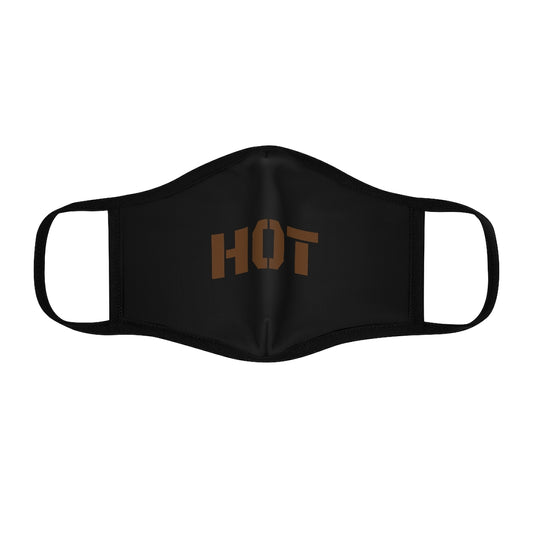 HOT CHOCOLATE BLACK Fitted Polyester Face Mask