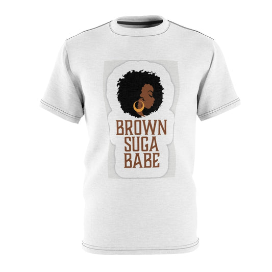 BROWN SUGA BABE (WHITE) All Over Tee