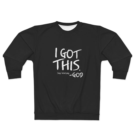 I GOT THIS - GOD (BLACK&WHITE) AOP Unisex Sweatshirt