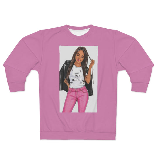 MAKE YOUR MAGIC.. (PINK) .. AOP Unisex Sweatshirt