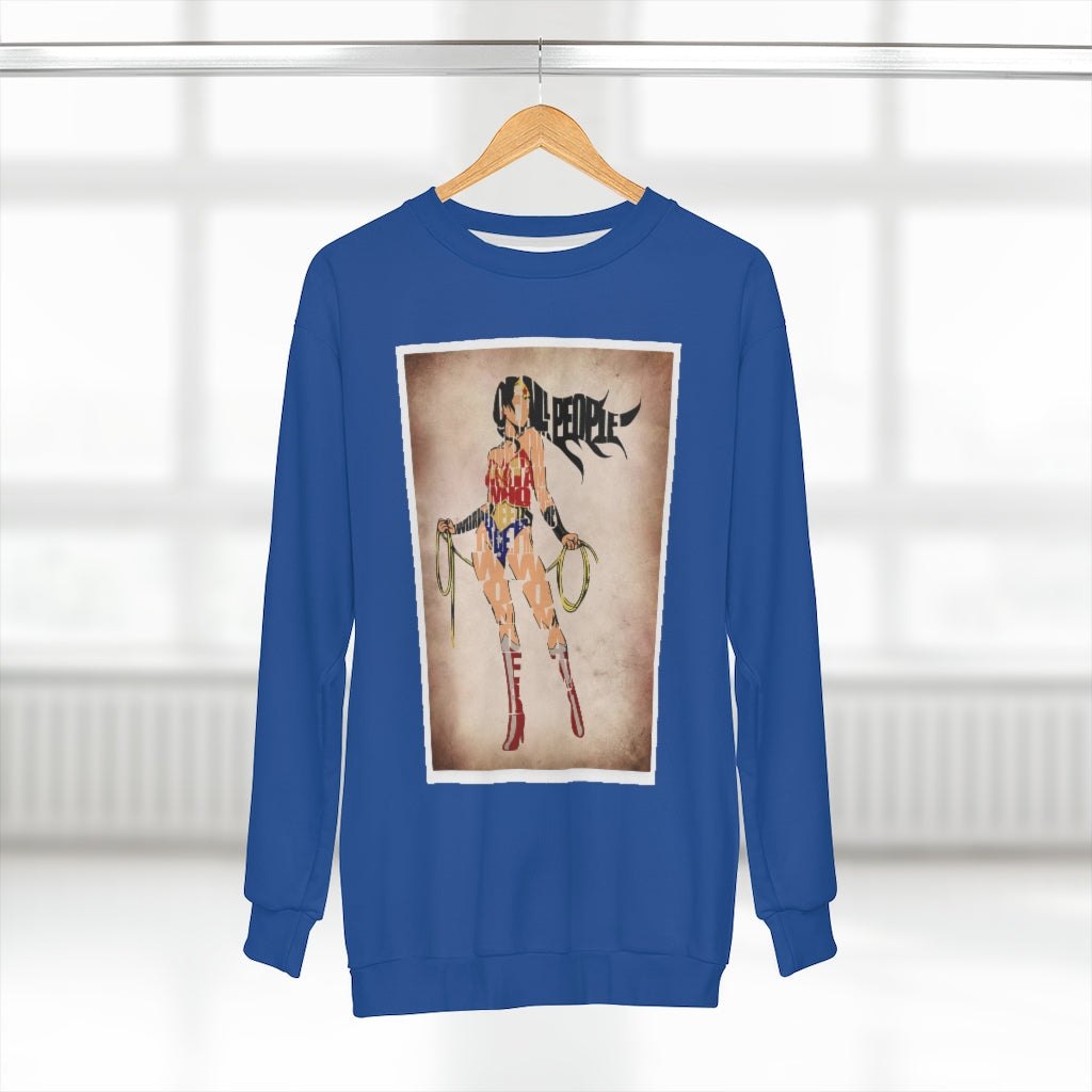 SAVE THE PEOPLE (BLUE) .. AOP Unisex Sweatshirt