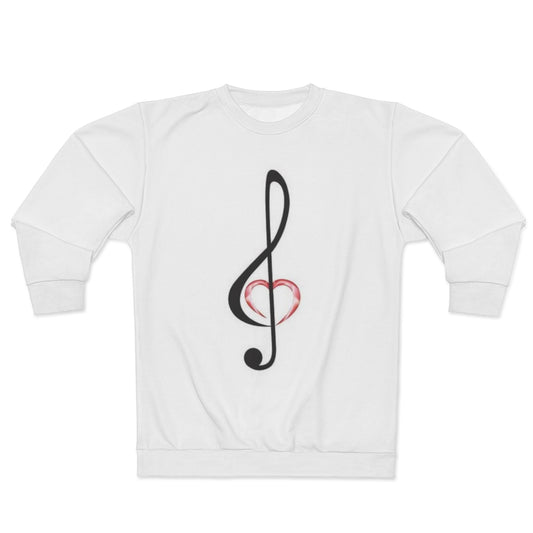 MUSICALLY SPEAKIN' (WHITE) .. AOP Unisex Sweatshirt