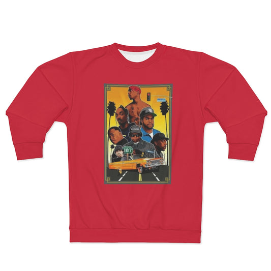 WEST COAST LEGENDS. (RED) .. AOP Unisex Sweatshirt