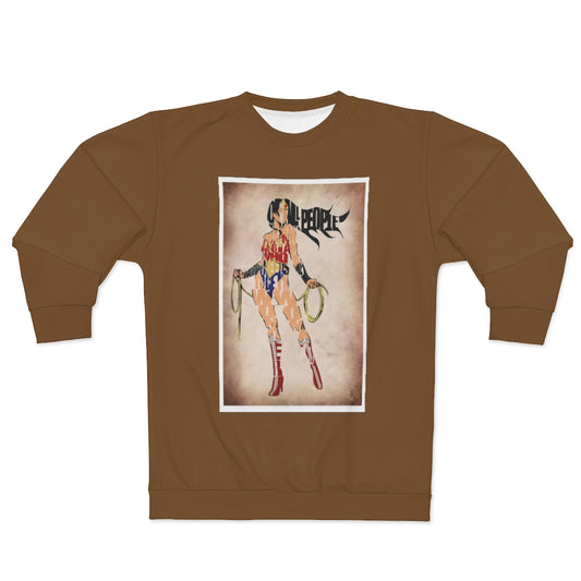 SAVE THE PEOPLE (BROWN) .. AOP Unisex Sweatshirt