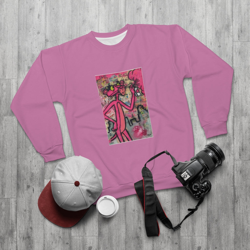 PANTHER ART (PINK) .. AOP Unisex Sweatshirt