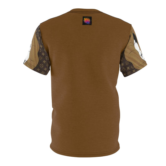 LIP BITER LOU .. (BROWN) .. All Over Tee