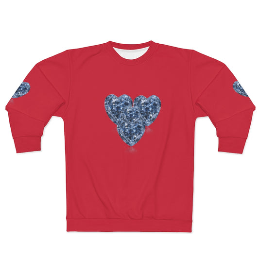 DIAMOND LOVER RED .. AOP Unisex Sweatshirt