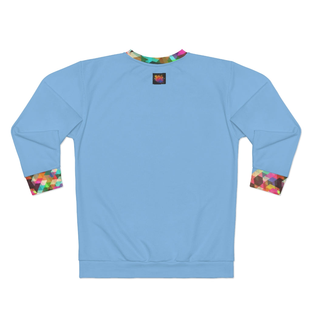 jUST pOPPIN' (BLUE) .. AOP Unisex Sweatshirt