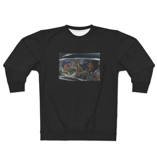 HOW HIGH IS U? (BLACK) AOP Unisex Sweatshirt