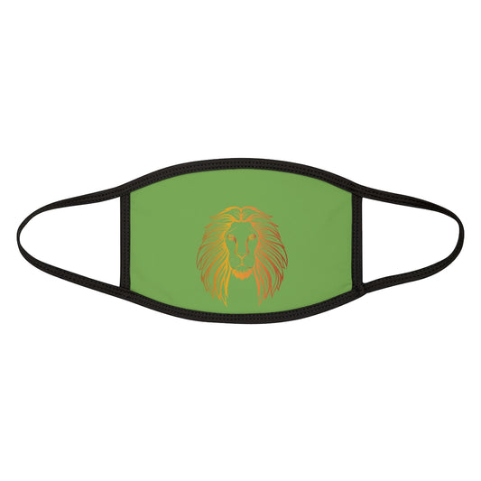 TRUE KING OF THE J'S (GREEN).. Fabric Face Mask