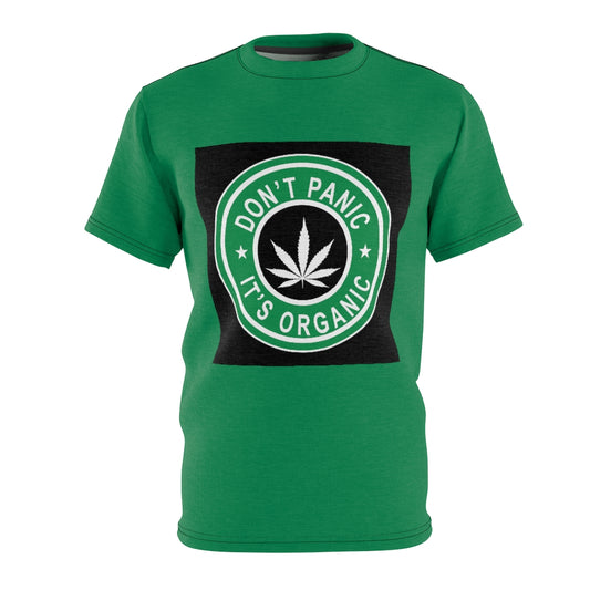 DON'T PANIC IT'S ORGANIC ( GREEN ) .. All Over Tee