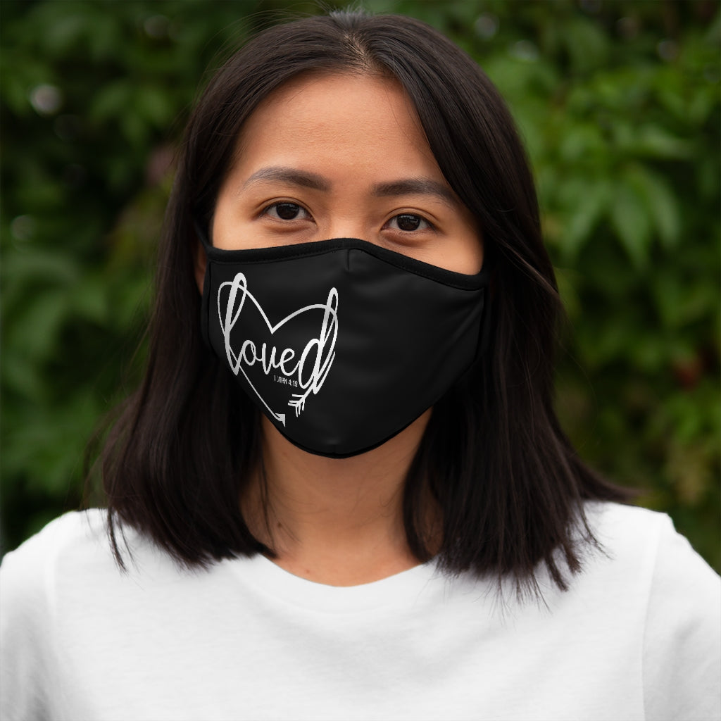 LOVED .. Fitted Polyester Face Mask