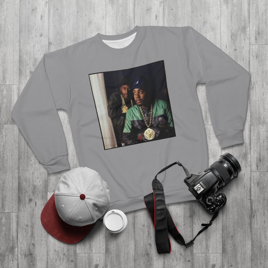 PAID IN FULL CLASSIC ERIC AND RAK . (GRAY) .. AOP Unisex Sweatshirt