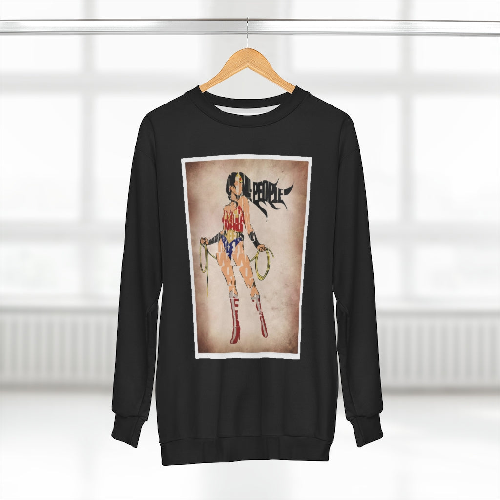 SAVE THE PEOPLE (BLACK) .. AOP Unisex Sweatshirt