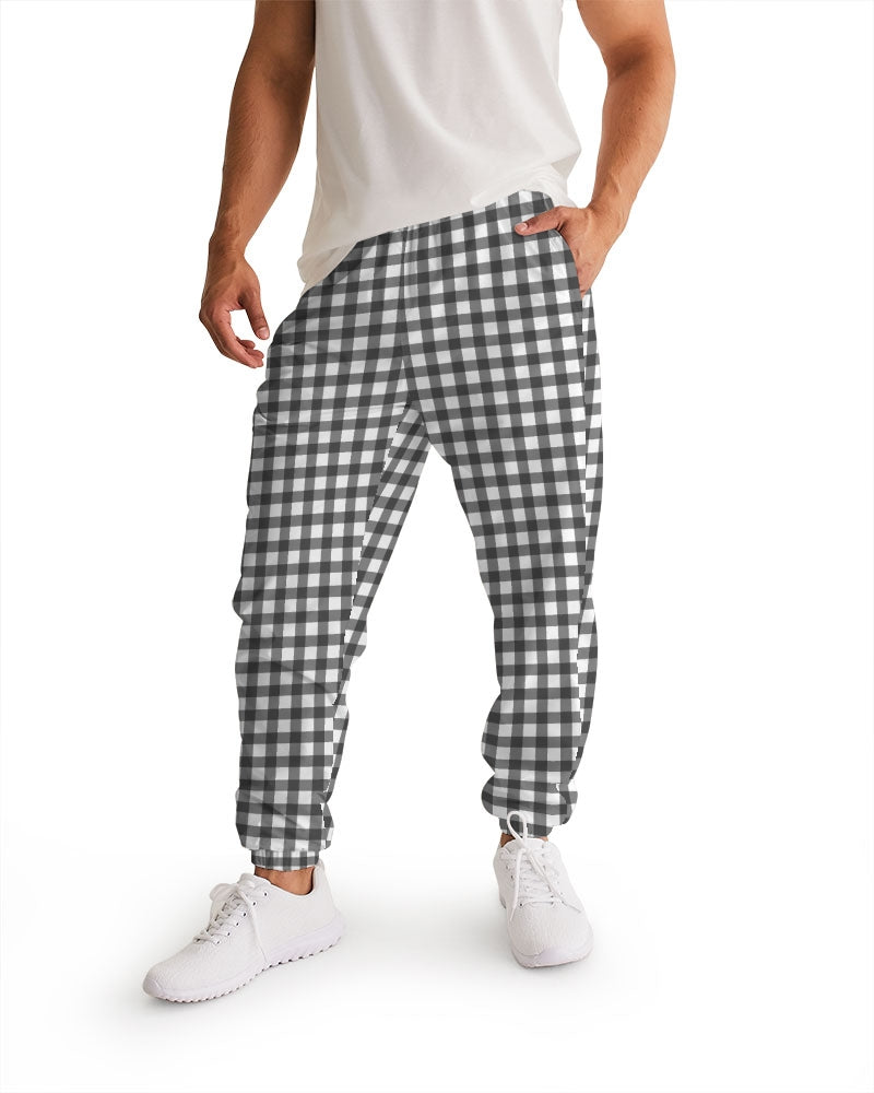 Gingham Print Men's Track Pants
