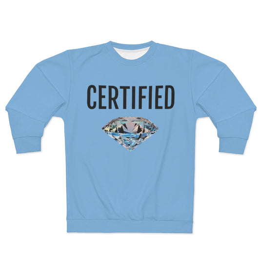 CERTIFIED DIAMOND BLUE .. AOP Unisex Sweatshirt