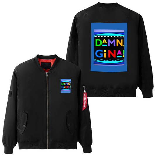 DAMN GINA Throwback Air Force Suit Jackets Baseball Jacket