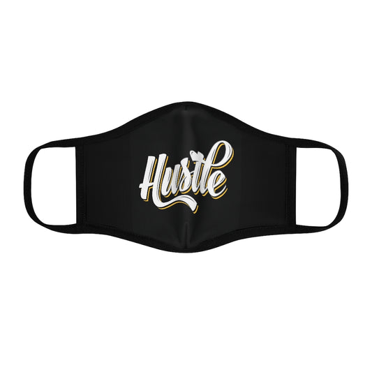 HUSTLE.. Fitted Polyester Face Mask