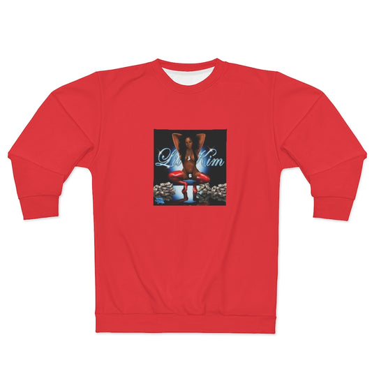SUPER K (Red) AOP Unisex Sweatshirt