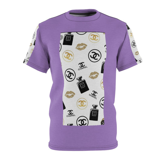 THROWBACK DESIGNER PRINT ( LILAC ) .. All Over Tee