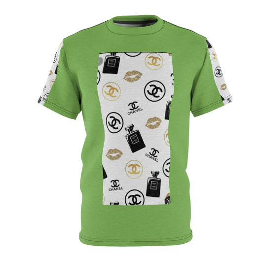 THROWBACK DESIGNER PRINT ( LIME ) .. All Over Tee