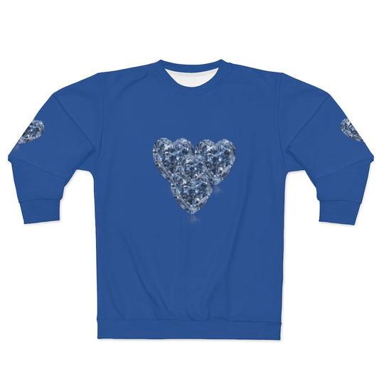 DIAMOND LOVER BLUE .. AOP Unisex Sweatshirt