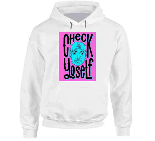 Check Yo Self White T Shirt