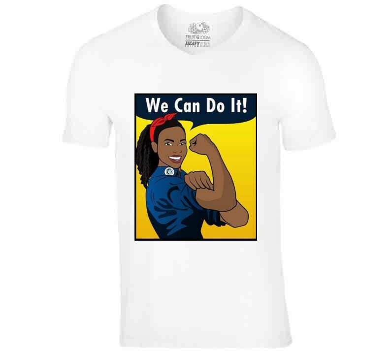 We Can Do It Brown T Shirt