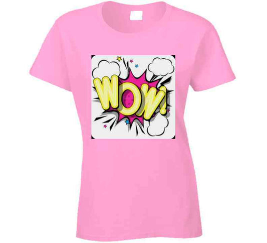 The Wow Tee Pink T Shirt