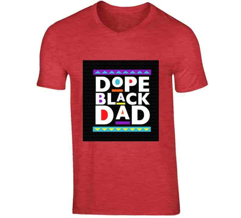 Dope Black Dad ( Red ) T Shirt