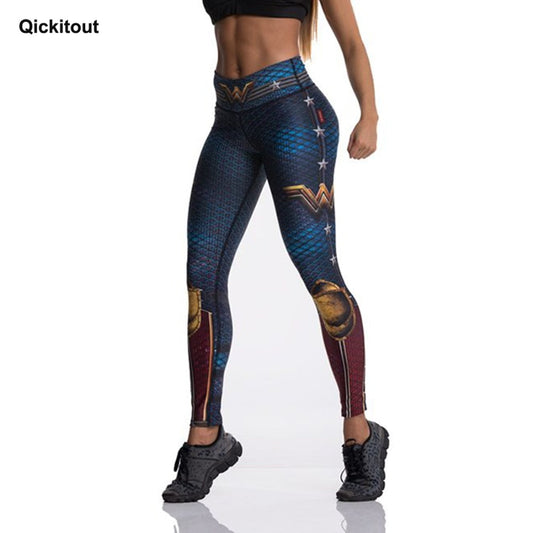 THC/ (Tibetan Blue) - Captain Fight Push Up Workout Legging