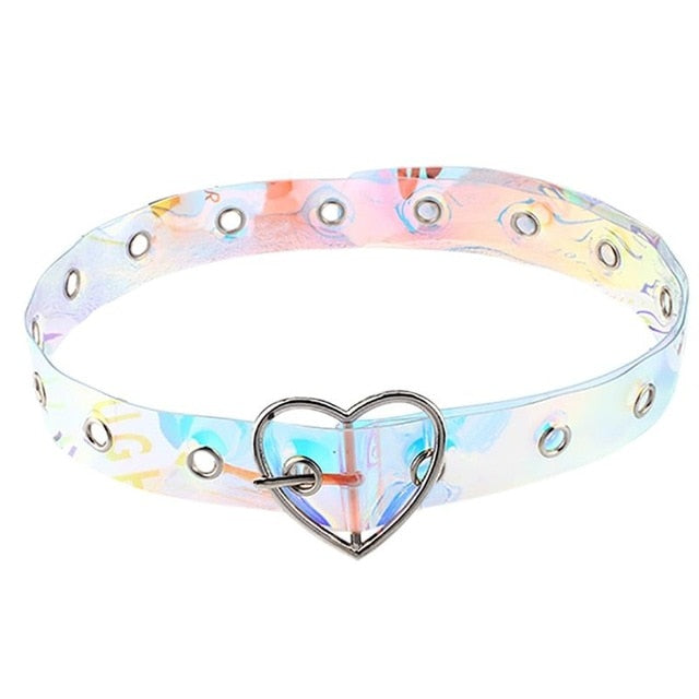Hot Women Waist Belt Laser Clear