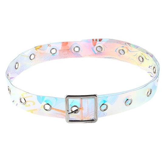 Hot Women Waist Belt Laser Clear