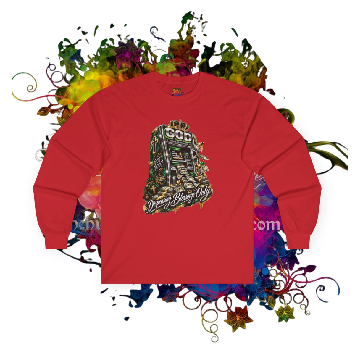 Dispensing Blessings ATM Long Sleeve Tee