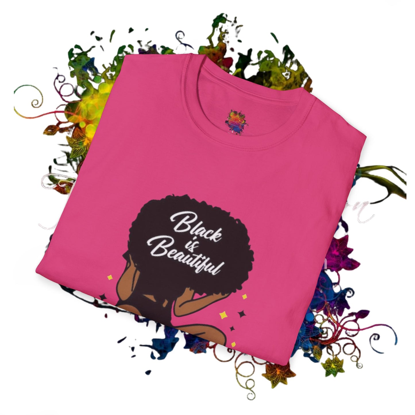 Black is Beautiful Unisex Softstyle T-Shirt