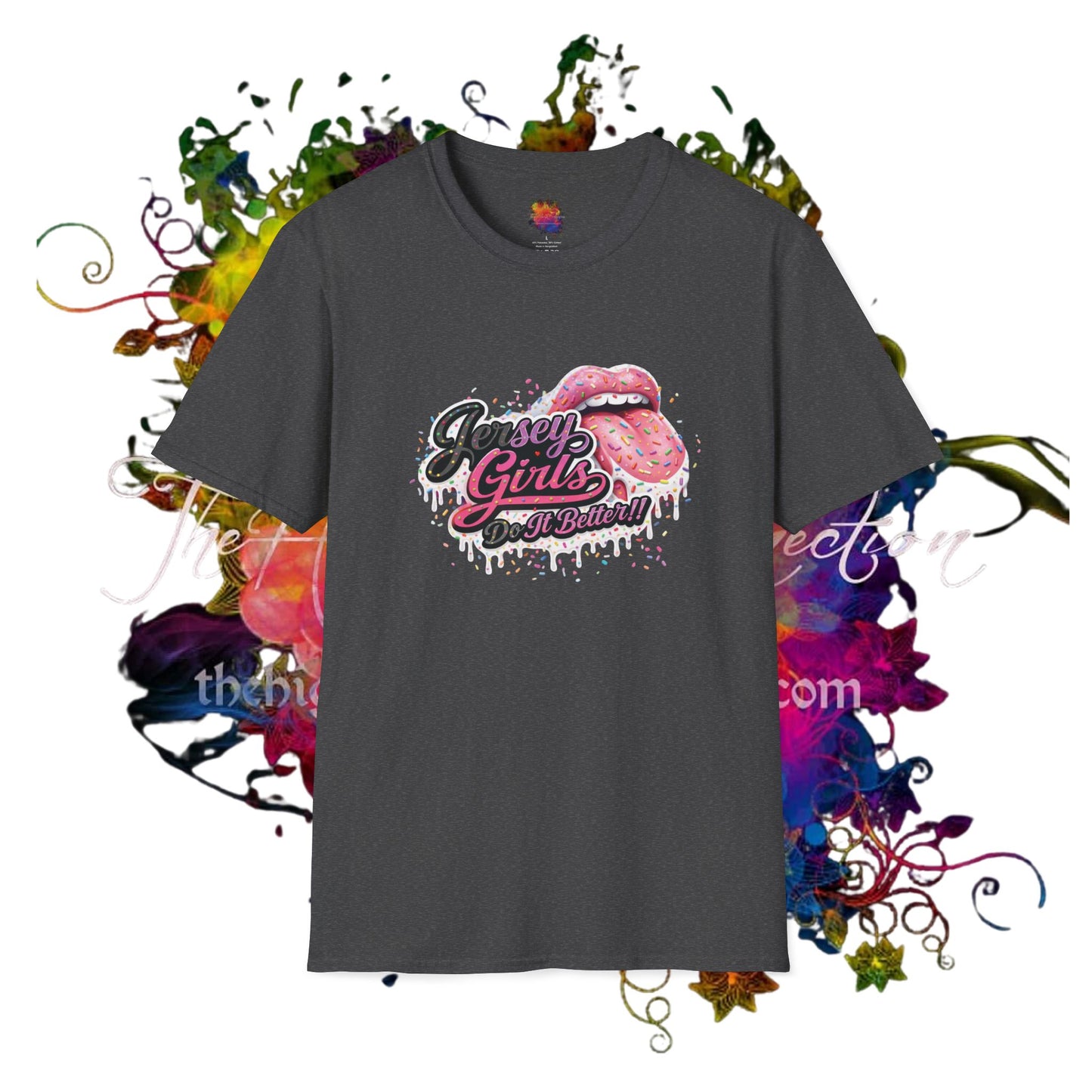 JERSEY GIRLS DO IT !! T-Shirt —  Retro Lip Graphic