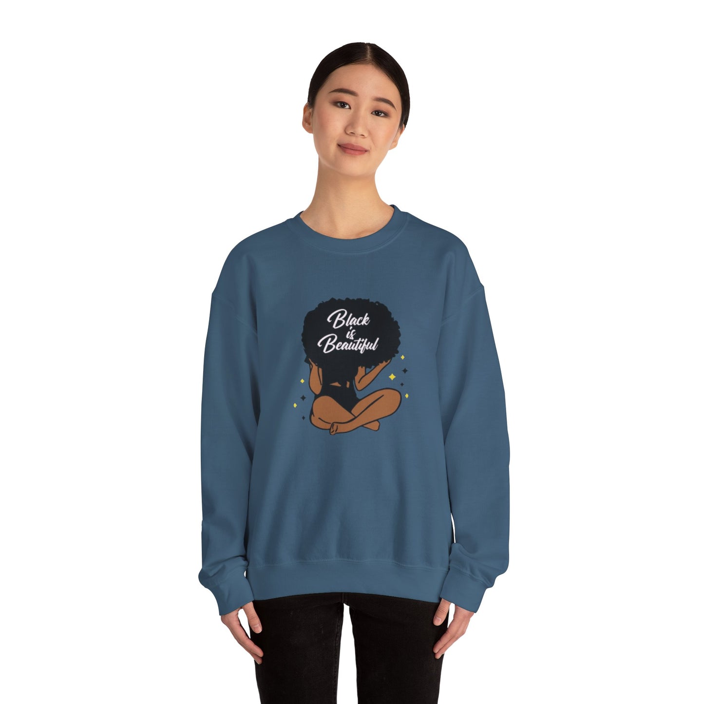 Black Is Beautiful Unisex Heavy Blend™ Crewneck Sweatshirt