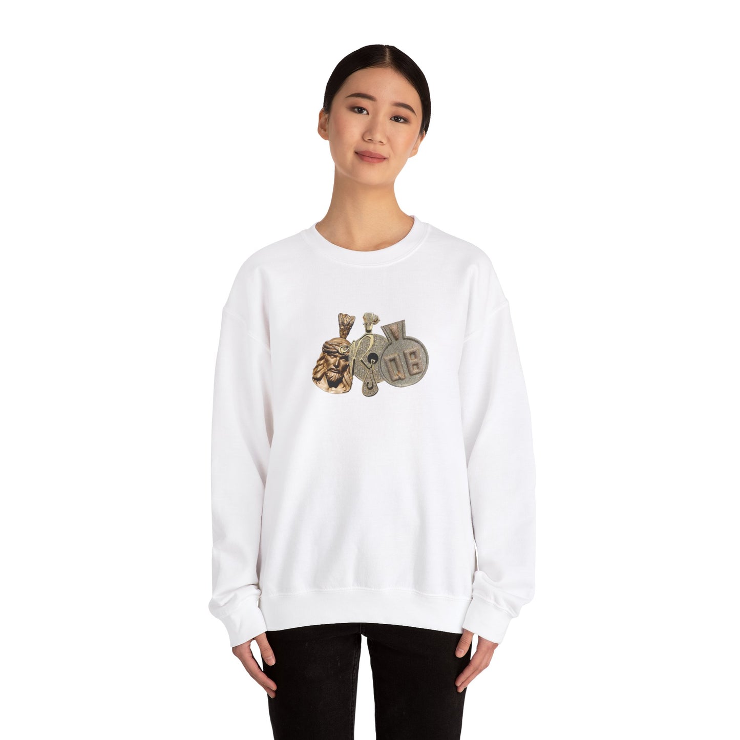 Brooklyn, Marcy, Queensbridge Unisex Heavy Blend™ Crewneck Sweatshirt