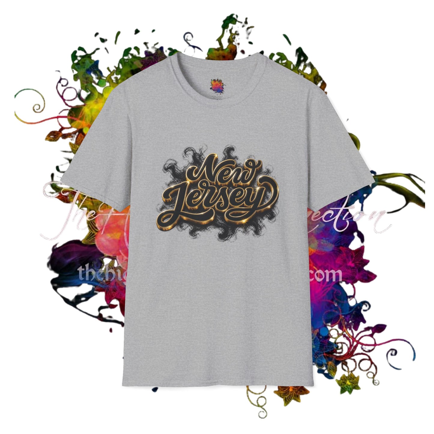 New Jersey Retro Drip & Script T-Shirt