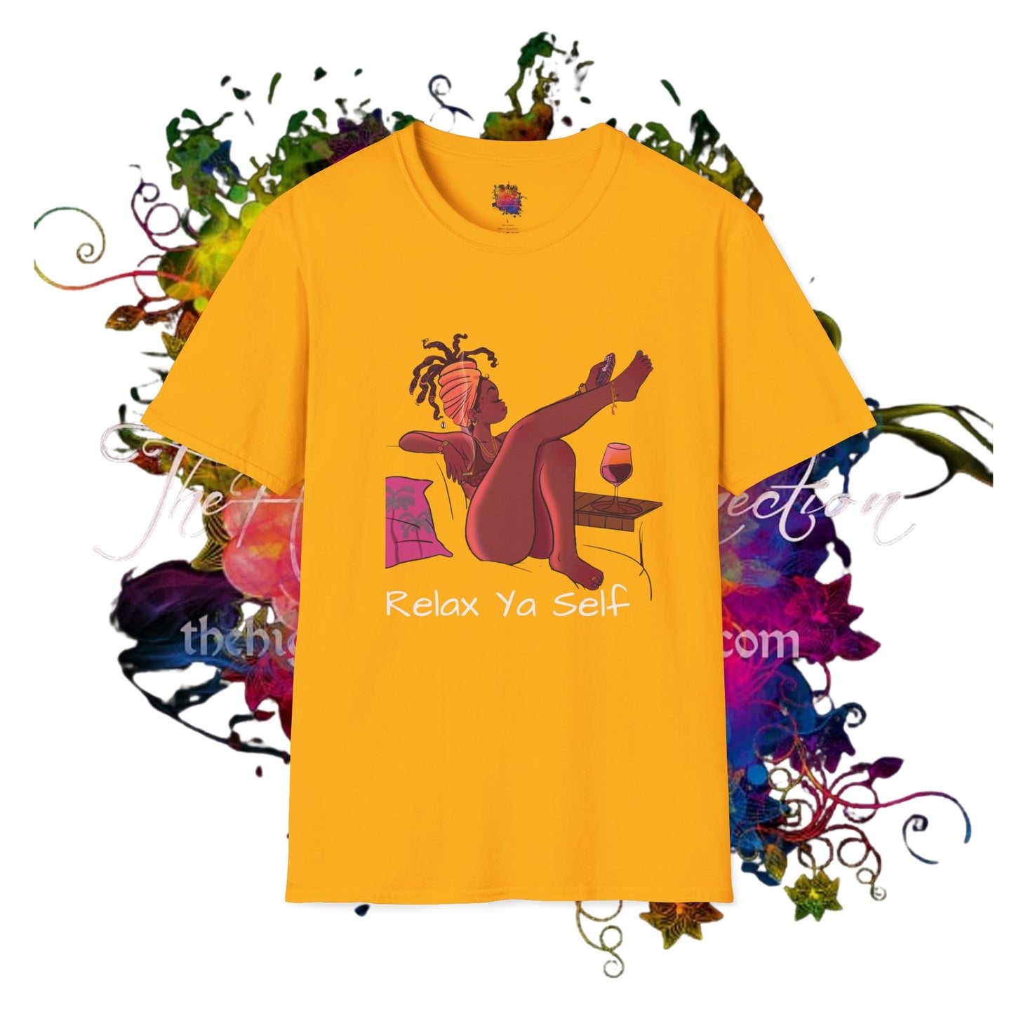 Unisex Relax Ya Self T-Shirt - Chill Vibes & Self-Care Reminder