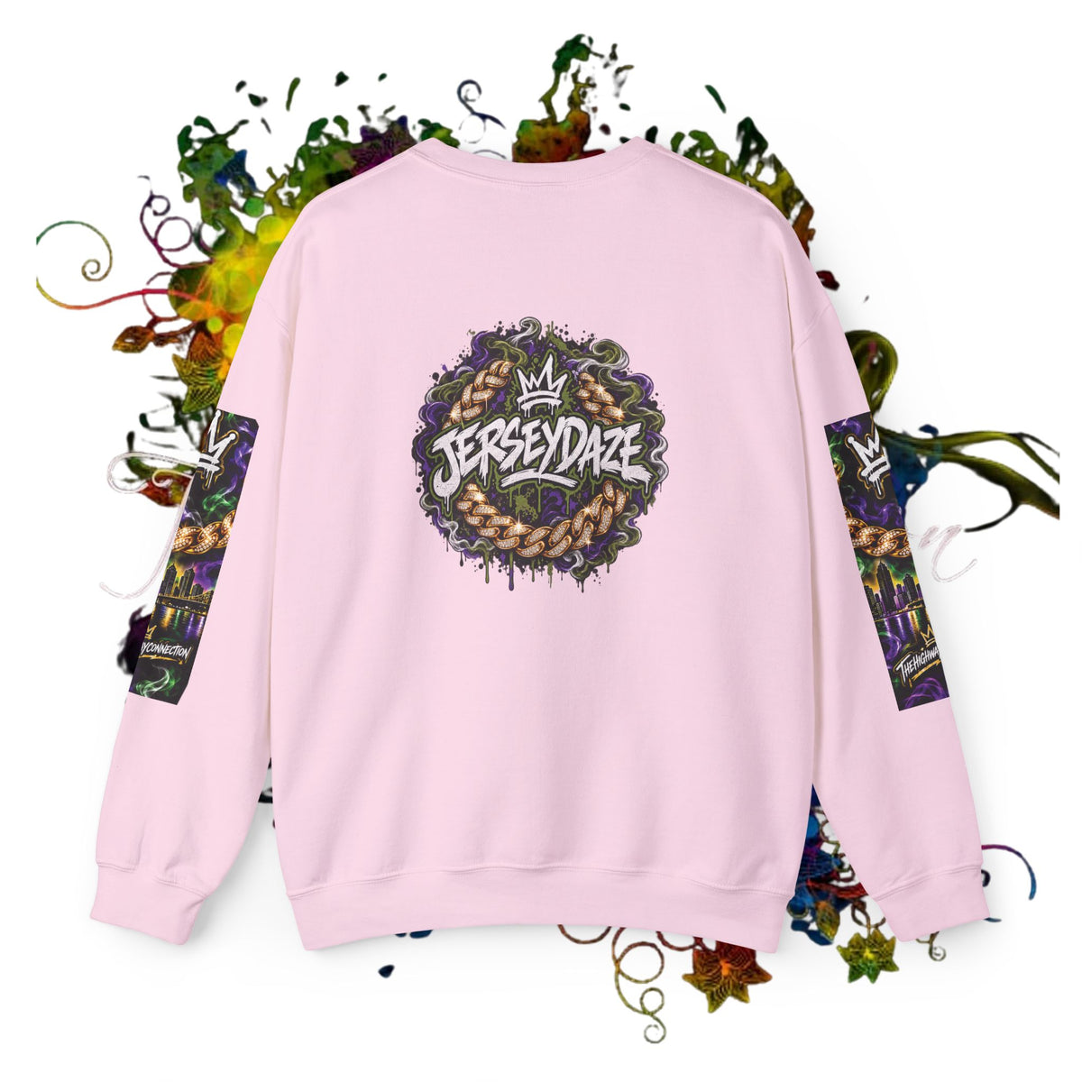 Jersey Daze Graphic Logo  Crewneck Sweatshirt