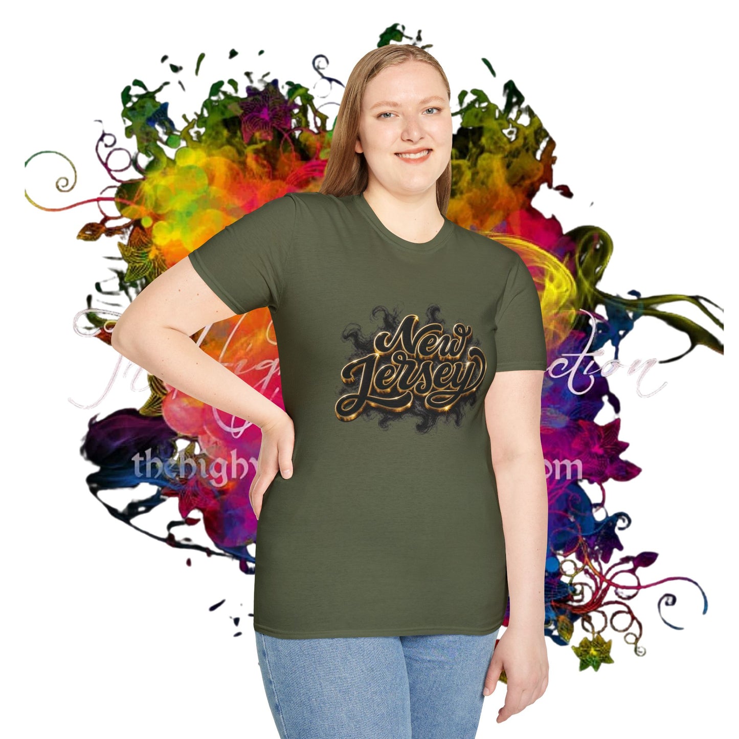 New Jersey Retro Drip & Script T-Shirt
